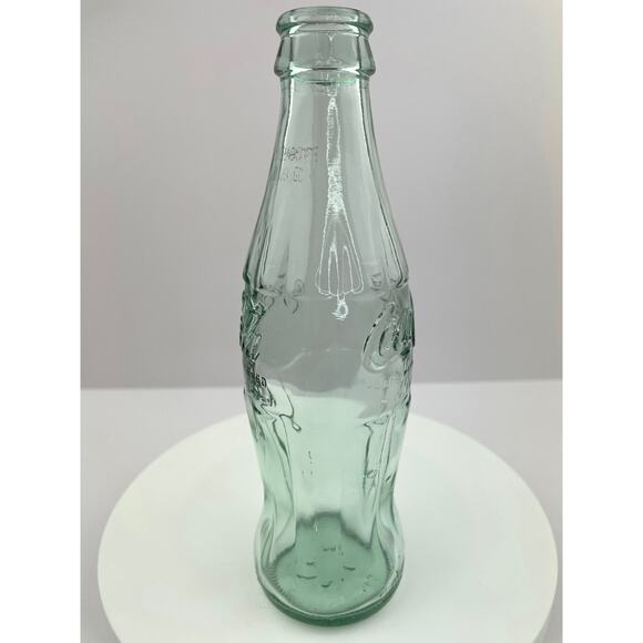 Vintage Coca Cola Bottle, 1994 Coke Holiday Greetings Green Glass Hobble Skirt - Picture 8 of 9